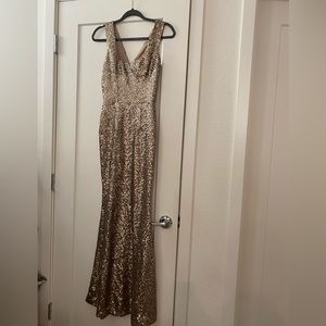 NWOT Sequin dress the population xs